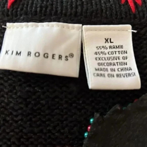 Kim Rogers embroidered XL Christmas vest - Picture 3 of 5